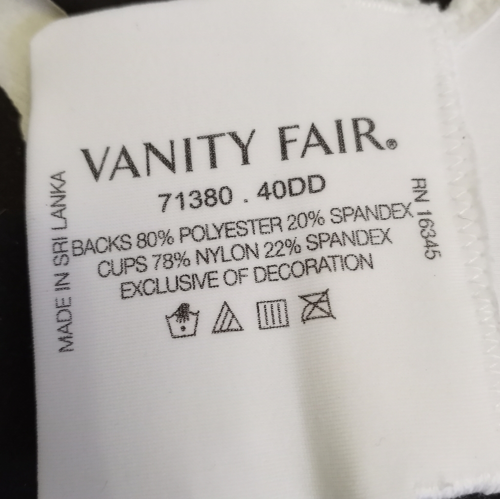 Vanity Fair 40 DD Bra.